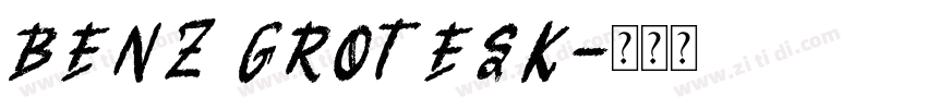 BENZ GROTESK字体转换